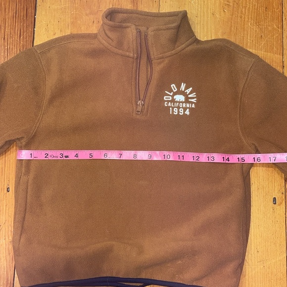 Old Navy Sweatshirt Zip Up Pullover Brown California 1994 kids 6/7 - Picture 5 of 7